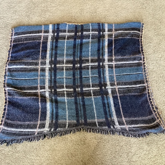 Embroidered plaid poncho by Anthropologie OS - Picture 4 of 8